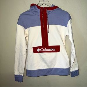 Columbia Zip Up Color Block Sweatshirt Hoodie Top Sweater Womens Size XS NWOT
